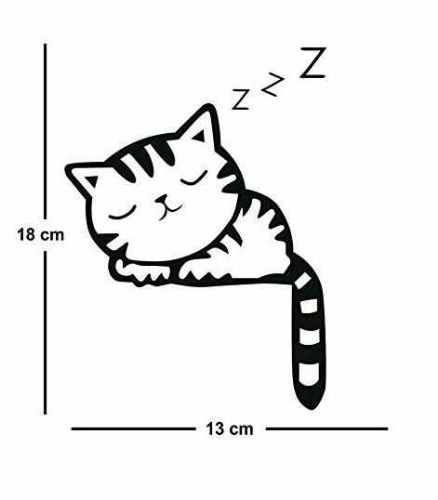 Sleeping Cat Lightswitch Sticker